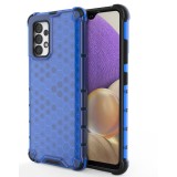 Husa Honeycomb case armored cover with a gel frame Samsung Galaxy S22 Ultra albastra