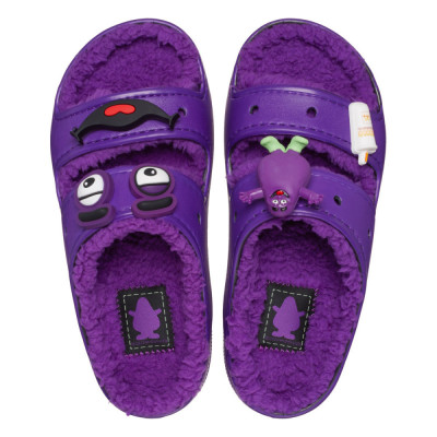 Sandale McDonald&amp;rsquo;s x Crocs Grimace Cozzzy Sandal Mov - Purple foto