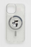 Cumpara ieftin Karl Lagerfeld Husă pentru telefon iPhone 15 6.1 culoarea transparent