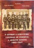 O ISTORIE A STRUCTURII CENTRALE DE PERSONAL A ARMATEI ROMANE (1862 - 1947) de ION GURGU, SERGIU BALANOVICI, VASILICA MANEA, 2006