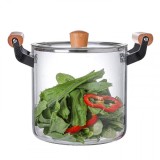 Cratita ROD sticla borosilicata capac manere 20x19.5cm 5.5L CNN49357 TCL
