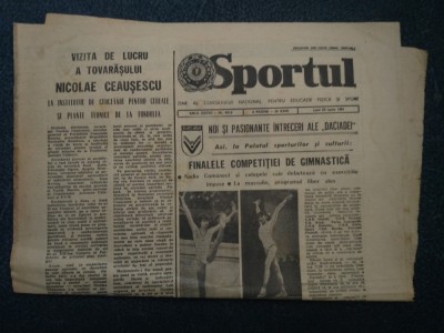 ZIARUL SPORTUL 29 IUNIE 1981 foto