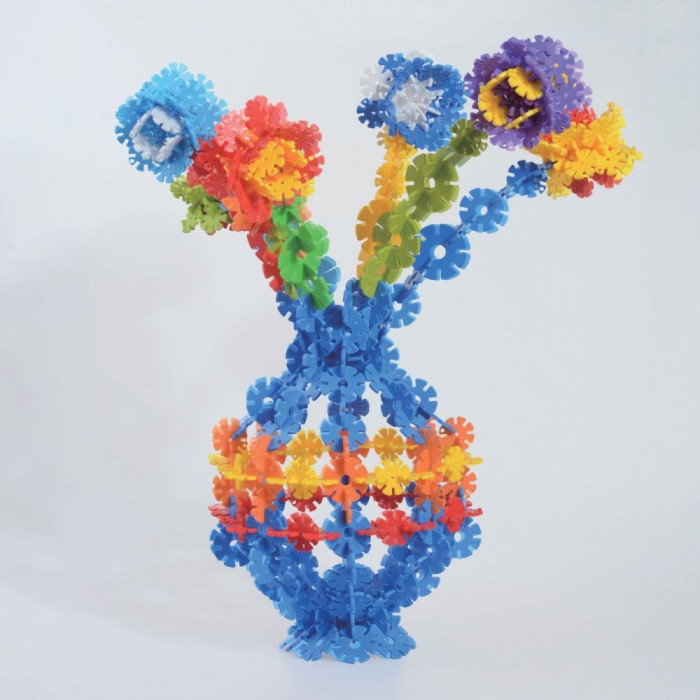 Joc de &Icirc;ndem&acirc;nare, Model Flori, Set 100 Piese, Multicolor, Plastic