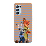 Husa compatibila cu Oppo A73, Viceversa, model Judy the police officer Zootopia, Silicon, TPU, Transparent, Carcasa