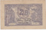 ROMANIA 2 LEI 1915 F