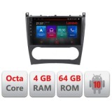 Navigatie Mercedes C Class W203 facelift E-093 Octa Core cu Android Radio Bluetooth Internet GPS WIFI DSP 4+64GB 4G CarStore Technology
