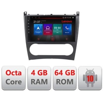 Navigatie Mercedes C Class W203 facelift E-093 Octa Core cu Android Radio Bluetooth Internet GPS WIFI DSP 4+64GB 4G CarStore Technology