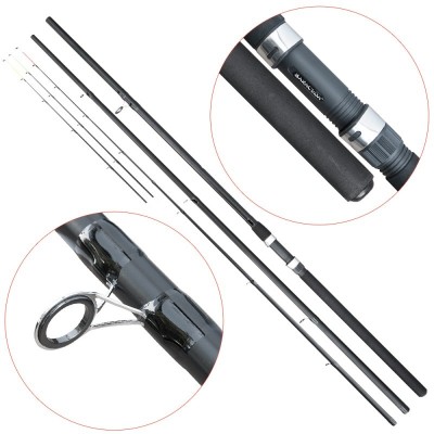 Lanseta fibra de carbon Baracuda Fortis Feeder 3,90m A:150gr foto