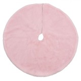Fustă Decorativă Brad Crăciun, Blană Artificială, Diametru 60cm, Culoare Roz, Oem
