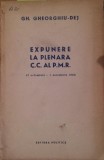 EXPUNERE LA PLENARA C . C . AL P . M . R . 31 OCTOMBRIE - 1 NOIEMBRIE 1960