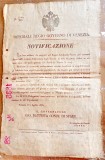 G206-I-Act imperial Austria 1835 Ferdinand 1-Regiunea Venetia-Notificare.