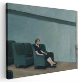Tablou pictura Pauza de Edward Hopper 1556 Tablou canvas pe panza CU RAMA 50x70 cm