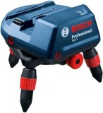 Bosch RM3 Suport rotativ motorizat pentru nivele laser cu linii + Telecomanda RC 2 + Baterii 1.5V + BM 3 Suport pentru perete + adaptor; compatibil cu