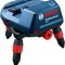 Bosch RM3 Suport rotativ motorizat pentru nivele laser cu linii + Telecomanda RC 2 + Baterii 1.5V + BM 3 Suport pentru perete + adaptor; compatibil cu