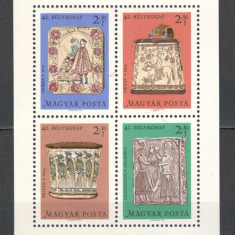 Ungaria.1969 Ziua marcii postale:Ceramica-Bl. SU.310