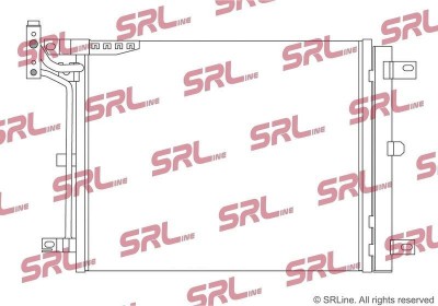 Condensator climatizare AC Jeep Wrangler, motor: 2.0 T, 3.0 MultiJet, 3.6 V6, Condensator cu uscator integrat; Mhev, 510x395x16, SRLine, miez si foto