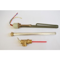 Pachet mentenanta panou solar presurizat: Anod magneziu + Rezistenta 1 tol + Supapa 6bar, 90 grade, 3/4