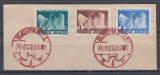 ROMANIA 1936 TRIMITERI POSTALE FONDUL AVIATIEI SERIE /FRAGMENT STAMPILA SPECIALA, Stampilat