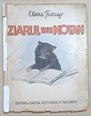 ZIARUL UNUI MOTAN de ELENA FARAGO , 1943 , COPERTA UZATA , COTOR LIPT foto