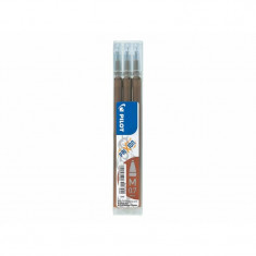 Set 3 rezerve Roller Frixion 0.7Mm 3Buc/Set Pilot Brown