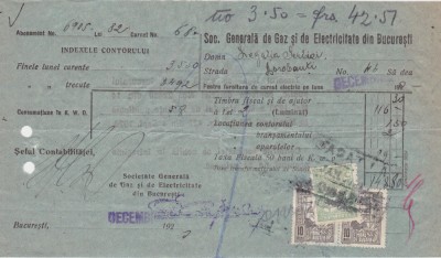 Societatea Generala de gaz si electricitate Bucuresti ND(1920) foto