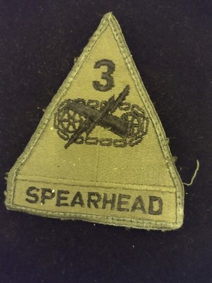 Veche Emblema / patch US.Army Spearhead 3 / blindate foto