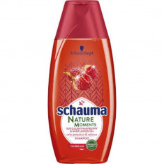 Sampon SCHAUMA Nature Moments, 250 ml, Pentru Par Vopsit, Cu Extract de Zmeura si Ulei de Floarea Soarelui, Par Sanatos si Stralucitor, Sampon Spalare foto