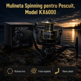 Mulineta Spinning pentru Pescuit, Model KX6000