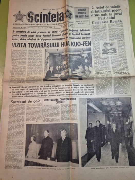 scanteia 18 august 1978-art. titu,litoralul romanesc,jud. harghita