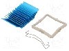 Radiator extrudat, aluminiu, 35mm x 35mm, albastru, Advanced Thermal Solutions - ATS-50350G-C1-R0
