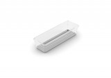 Organizator Curver SISTEMO 3, transparent/gri, 7,5x22,5x5 cm, pentru sertar