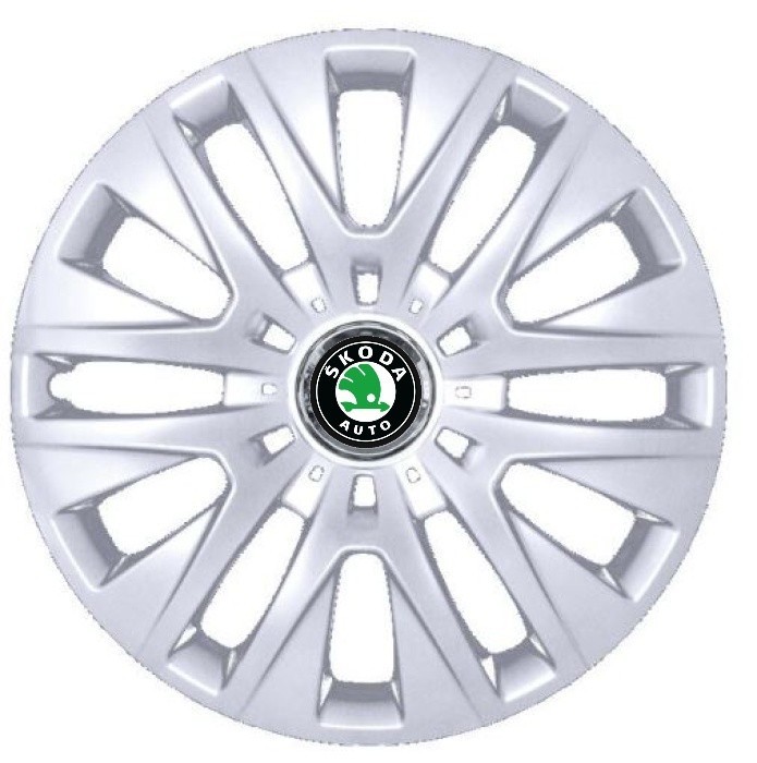 Set 4 Capace Roti Autohelix MSA&reg; R16, Potrivite Jantelor de 16 inch, Pentru Skoda, Model 429