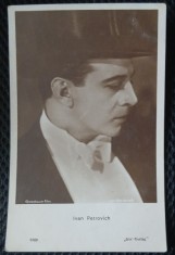 Carte postala, Ivan Petrovich, actor de film si cantaret din Yugoslavia, 1894-1962