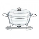 Vas Cald Dish Sticla Termorezistenta 1 Lumanare 4L Florina Ferro