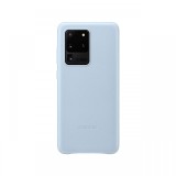 Husa Originala Samsung Galaxy S20 Ultra Leather Cover Sky Blue