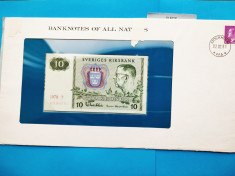 10 Kronor 1979 Suedia-RARA-in pliant de prezentare-Oferta!! foto