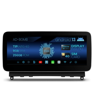 Navigatie Mercedes Benz C-Class W204 (2008-2012), NTG 4.0, Android 13, MB-Octacore, 8GB RAM + 256GB ROM, 12.3 Inch - AD-BGMB1000840+AD-BGRKITMB003 foto