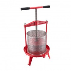 Presa manuala pentru struguri si fructe moi, Capacitate 14 l, Inox/Fonta, 405x975 mm