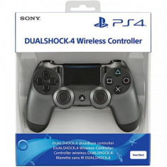 Controller wireless SONY PlayStation DualShock 4 V2, Steel Black foto