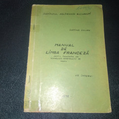 IUSTINA GALAN - MANUAL DE LIMBA FRANCEZA 1978