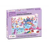 Puzzle magic - Secretele unicornilor (100 piese), Chalk and Chuckles