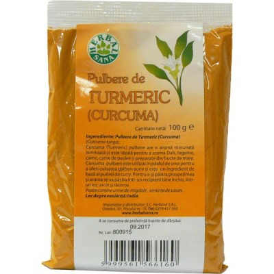 TURMERIC PULBERE 100g HERBAVIT foto