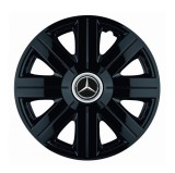 Cumpara ieftin Set 4 Capace Roti Autohelix MSA&reg;, potrivite jantelor de R16, pentru Mercedes-Benz, model Cosmos Negru