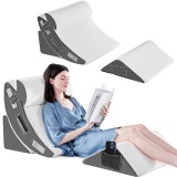 Set 4 Perne Ortopedice Reglabile tip Pat Ortopedic Linomag&reg;, din Spuma cu Memorie, pentru Somn, Citit, Privit la TV, Recuperare Post-Operatorie si Sup