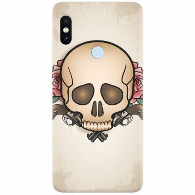 Husa silicon pentru Xiaomi Mi A2 Lite, Skulls And Roses foto