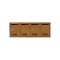 Modul de 4 cutii postale, maro, 740 x 260 x 75 mm