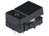 Comutator tastatură SPST-NO negru cu LED 0,05A 24VDC