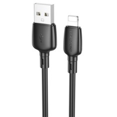 CABLU alimentare si date Borofone &amp;amp;quot;BX93&amp;amp;quot;, Fast Charging Data Cable pt. smartphone, USB la Iphone Lightning 2.4A, 1m, negru &amp;amp;quot;69419911031 foto