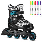 Role reglabile 4 in 1 pentru copii Tinty NILS Extreme NH10907, verde