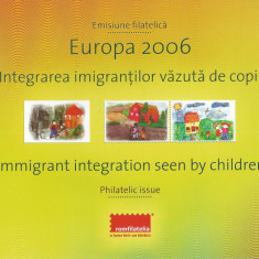 România, Europa 2006, Integrarea imigranţilor, pliant filatelic, 2006